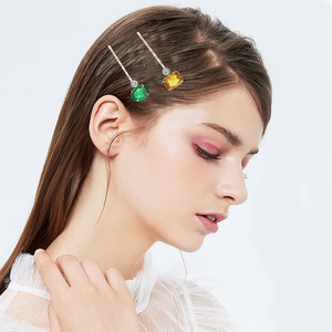 Juego de 6 Piezas de Horquillas de Cristal de Alta Calidad para Novia, Accesorios para <span class=keywords><strong>el</strong></span> Cabello de Boda, Pasadores, Horquillas Infantiles, Juego de Pinzas para <span class=keywords><strong>el</strong></span> Cabello de Colores - Product Image 6