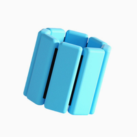 Poids de poignet et de cheville en gel de silicone carrés, 1 lb, réglables avec fermeture auto-agrippante, pour femmes et hommes, Pilates, Yoga, Barre, Musculation