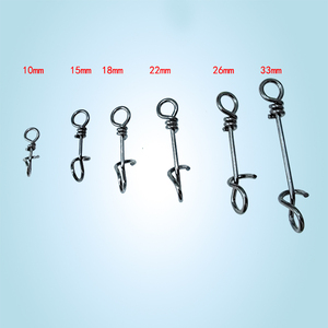 Gulang 100 pièces/sac clips de fixation de pêche <span class=keywords><strong>en</strong></span> acier inoxydable connecteur de clip de <span class=keywords><strong>connexion</strong></span> rapide accessoires de pêche <span class=keywords><strong>en</strong></span> mer - Product Image 2