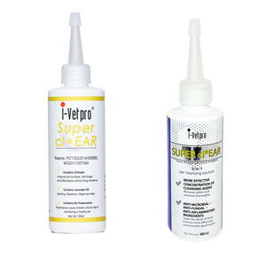 I-Vetpro Super Cl*Ear Solución Limpiadora de Oídos 60ml y 120ml Antifúngica para Gatos y Perros Cuidado de Mascotas - Product Image 1