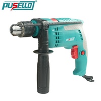 Perceuse à percussion électrique PUSELLO haute puissance 810W, perceuse à colonne, vitesse variable, mandrin à clé 13mm, couple 80N.m, béton, bois, métal, OEM