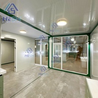 Grande maison préfabriquée portable de 40 pieds ou 20 pieds, avec 2, 3, 4 ou 5 chambres, conteneur extensible pour expédition