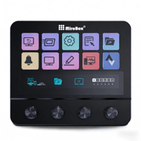 Contrôleur MiraBox N4 Stream Deck avec écran tactile, boutons et hub USB