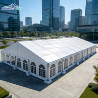 Tente d'événement professionnelle en alliage d'aluminium pour l'extérieur, avec structure en PVC, pour festivals, expositions, mariages, fêtes, résistante au vent, toutes saisons