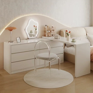 Cómoda de Dormitorio Moderna y Minimalista de Pino, Ecológica y Duradera, Directo de Fábrica, con Espejo Iluminado Extraíble - Product Image 4