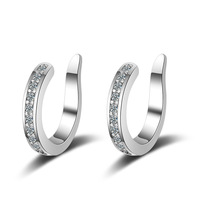 Boucles d'oreilles hypoallergéniques non-percées en forme de C, clips d'oreilles, correcteur d'oreilles, bijoux, cadeau pour femmes et adolescentes
