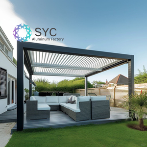 Pérgola Retráctil Personalizada de Aleación de Aluminio Impermeable, Ecológica, Anticorrosiva y Duradera con Garantía de Más de 15 Años para Patio Trasero - Product Image 3