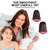 Peigne de massage rétractable personnalisé pour la maison, brosse à cheveux pelucheuse pour le nettoyage du cuir chevelu, outil portable de lissage des cheveux