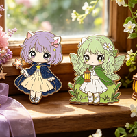 Fabricant de Pins en Gros : Badges Métalliques Personnalisés, Design Artistique, Pins de Revers en Émail Dur et Souple, Motif Fille Mignonne de Dessin Animé, Anime
