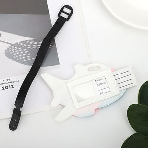 Anpassbare PVC Flugzeug Gepäck anhänger Air <span class=keywords><strong>Tag</strong></span> Holder Neuheit Geschenk für Gepäck ID Namensschilder Anpassbare Flug gesellschaft Flugzeug - Product Image 4