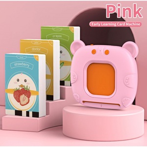 Kleinkind sprechende Karteikarten Musikspiel zeug Tasche Sprach therapie Spielzeug Sight Words Lernen Pädagogische Lehre Sprechen Karteikarten - Product Image 4