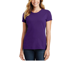 Camiseta de manga corta de algodón pesado para mujer 100% algodón de alta calidad transpirable impresión personalizada Polo liso Casual Logo de talla grande - Product Image 5