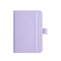 Carnet de poche personnalisé A7 avec 200 pages lignées, fermeture élastique et boucle pour stylo en option pour cadeaux promotionnels