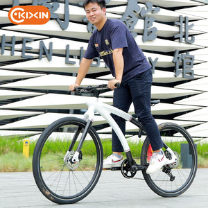 Vélo de montagne et de route en fibre de carbone léger de <span class=keywords><strong>28</strong></span> <span class=keywords><strong>pouces</strong></span>, fabriqué en usine directe, système 12 vitesses, axe en acier, pliable, écologique, étanche - Product Image 3