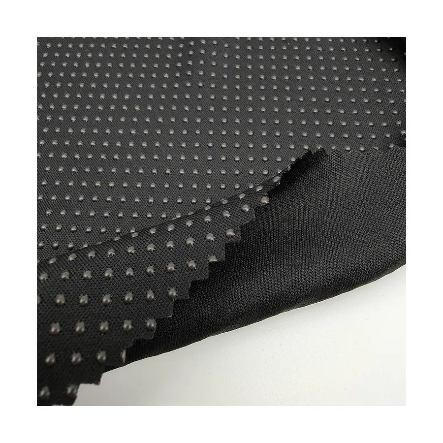 Anti-slip antiscivolo poliestere tessuto a maglia con puntini IN PVC puntini in silicone cuscino materasso pad mat scarpe calzini guanto tessuto