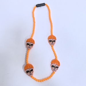 New <span class=keywords><strong>Halloween</strong></span> Glowing LED bí ngô Dây chuyền bán buôn-sáng tạo Kinh dị lễ hội đồ trang sức - Product Image 2