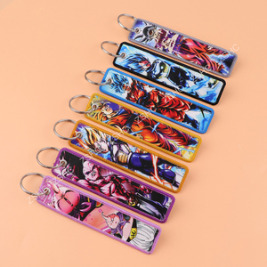 Bán buôn Dragon Ball Z <span class=keywords><strong>Keychain</strong></span> <span class=keywords><strong>Goku</strong></span>/Vegeta/Gohan dbz Anime thêu móc khóa phim hoạt hình dệt Móc chìa khóa - Product Image 2