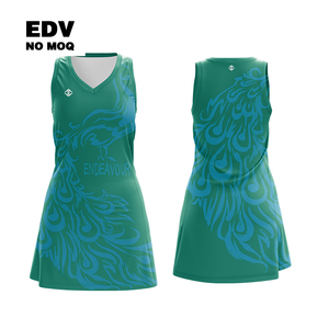 Custom A-Line Netball Uniform Jersey Polyester Sportswear <b>for</b> Adults Printed with <b>Sublimation</b> Team Wear-Girl's Netball Dress - Product Image 4