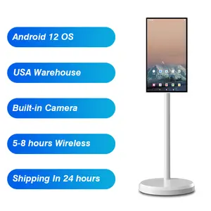 Manufacturer Smart TV 21.5/27 Inch Android 10 4+32GB/4+64GB Wifi 1080P Touch Screen Rotation Interactive With Monitor Movable