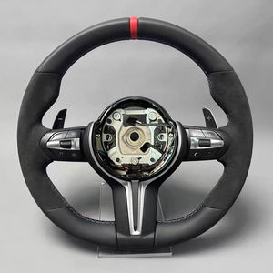 عجلة قيادة رياضية MP من جلد النابا والشمواه الأحمر والألكانتارا بتصميم داخلي رياضي لسيارات BMW طراز F20 F30 F32 F36 F80 F82 M3 M4 <span class=keywords><strong>M</strong></span> Sport - Product Image 1