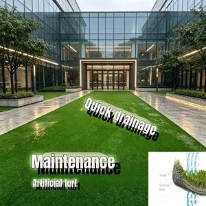 <span class=keywords><strong>Gazon</strong></span> <span class=keywords><strong>synthétique</strong></span> <span class=keywords><strong>en</strong></span> rouleau pour <span class=keywords><strong>terrasse</strong></span> ou jardin, hauteur de poils 10 mm, tapis vert, pelouse artificielle pour jardins, balcons, bâtiments - Product Image 3