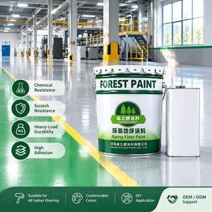 Peinture époxy liquide pour sols FOREST, nouvelle génération, haute résistance, pour bâtiments, garages, revêtement de sol en résine époxy - Product Image 1