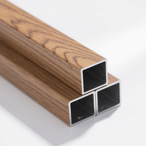 Perfil de Aluminio con Recubrimiento de PVDF en Color <span class=keywords><strong>RAL</strong></span> Personalizado, con Acabado de Madera, para Fachadas de Edificios de Alta Gama - Product Image 2