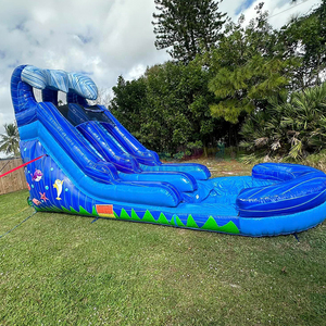 <span class=keywords><strong>Toboggan</strong></span> aquatique gonflable commercial en PVC avec piscine, <span class=keywords><strong>toboggan</strong></span> aquatique à rebondissement pour les fêtes intérieures et extérieures des enfants - Product Image 4