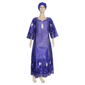 Nouvelles robes africaines pour femmes, vêtements traditionnels nigériens, robes maxi Ankara <span class=keywords><strong>Bazin</strong></span>, <span class=keywords><strong>boubou</strong></span> avec turban pour mariage - Product Image 3