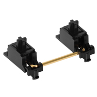 DUROCK-estabilizador de tornillo V2, montaje PCB, Stabs con cables de Placa dorada, carcasa negra, estabilizadores de cable sin pelar V2, negro y dorado