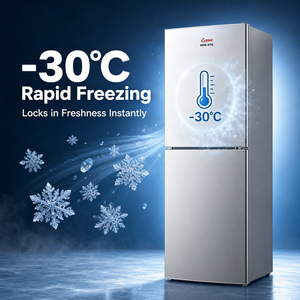 Frigorifero Mini <span class=keywords><strong>Gome</strong></span> OME 198L in Acciaio Inox, No Frost, Congelatore Indipendente, a Risparmio Energetico, Design Compatto per Dormitorio - Product Image 6