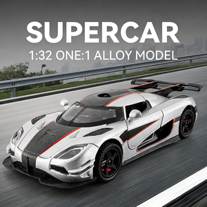 Modelo de Auto a Escala 1/32, Modelo de Auto de Aleación 1:32, Modelo de Auto Deportivo <span class=keywords><strong>Koenigsegg</strong></span> <span class=keywords><strong>ONE</strong></span>:1 de Metal, Autos a Escala - Product Image 1
