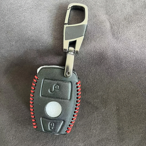 Étui de protection pour clé de voiture en cuir PU de luxe, résistant aux rayures, léger, pour GLK/GLA <span class=keywords><strong>OLIVER</strong></span> - Product Image 4