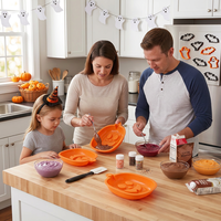 SILIKOLOVE Moule de cuisson personnalisé grande taille pour la cuisine, outils de pâtisserie pour Halloween et Noël, moules à gâteau en silicone platine sans BPA certifiés LFGB