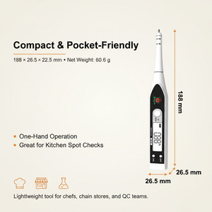Taschenformat Handgehaltener Wasserdichter ATC Wasserqualitätstester pH TDS EC Messgerät für Aquarien Hydroponik Salzgehaltssensor OEM - Product Image 6