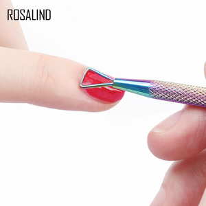 <span class=keywords><strong>Rosalind</strong></span> — accessoires pour manucure en acier inoxydable, fournitures d'ongles, tête en triangle coloré, repousse cuticule, vente en gros, dissolvant de gel - Product Image 3