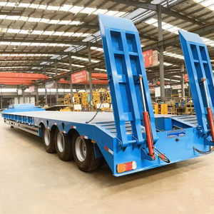 Remolque de plataforma baja hidráulica de 3, 4 y 5 ejes para trabajo pesado, de 1-2 toneladas, con cuello de cisne, 12.5x2.5x1.5m, Shandong Fengniao - Product Image 3