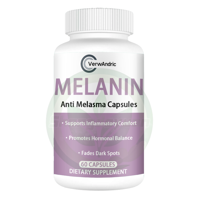 OEM Private Label Melanin Balance Capsules Supplements Adult 60pc Skin Tone Evenness Dark Spot Appearance Support Hormonal
