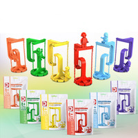 Juego de Bloques de Construcción de Plástico de Partículas Pequeñas, Rompecabezas de Soporte de Viga de Equilibrio de Suspensión Arcoíris, Juguete para Niños