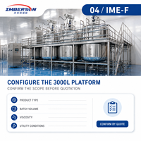 Homogénéisateur industriel 3000L pour la fabrication de détergent liquide et de shampoing, pompe à moteur AC, matériau SUS316, production à grande échelle