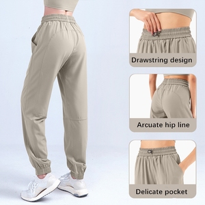 Xsunwing UPF50 + celana tabir surya wanita, celana sutra es pinggang tinggi longgar cepat kering santai olahraga lari Yoga WAD1207 - Product Image 4
