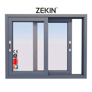 Fenêtre coulissante en aluminium sur mesure pour projet <span class=keywords><strong>d</strong></span>'ingénierie, double vitrage trempé, certification NFRC AS2047, résistante aux ouragans - Product Image 1