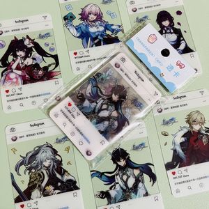 Jeu Honkai Star Rail Dan Heng Imbibitor Lunae 7 mars Aventurine Kafka Jing Yuan Sparkle Photo Pvc carte transparente 6 pièces/paquet - Product Image 2