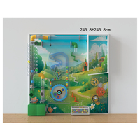 Équipement de terrain de jeu intérieur : Mur de balles interactif, Mur de jeu sensoriel, Planche d'activités de course de balles pour centre de jeu interactif