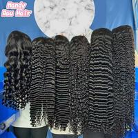 Peluca de Cabello Humano Natural con Ondas Profundas, Pelucas Frontales de Encaje de Cabello Humano Indio, Pelucas Frontales de Encaje HD sin Pegamento para Mujeres Negras