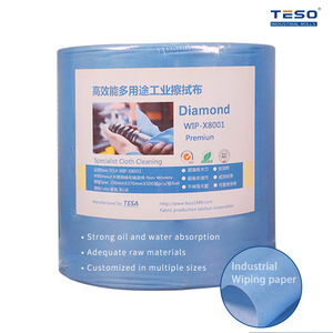 Grand rouleau de papier d'essuyage blanc sans poussière 61001 Le fabricant vend du papier d'essuyage, des lingettes de nettoyage industrielles - Product Image 6