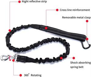 Laisse pour chien mains libres, laisse de course pour chien avec distributeur de sacs à excréments et poche pour le jogging, le <span class=keywords><strong>vélo</strong></span>, la course à pied et la marche - Product Image 5