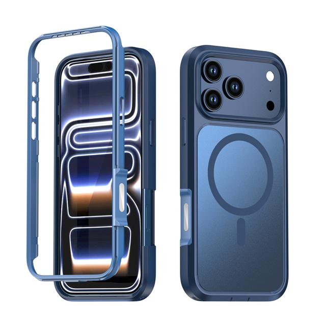 Anti-collision Shock-absorbing Magnetic TPU+PC Phone Case, Scratch-proof Hard Back Panel Cover for Samsung Galaxy S26/S26 Plus