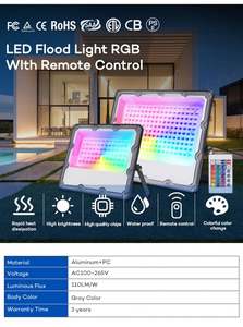 Projecteur Led Extérieur Étanche Ip66 RVB 20W 30W 50W 100W 150W 200W Vente en Gros Rentable - Product Image 6