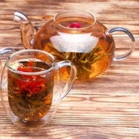 Teh Bunga Mekar Seremonial Kelas Atas Dikemas Secara Individual dalam Kantong & Botol Teh Cina Organik Buatan Tangan 100g